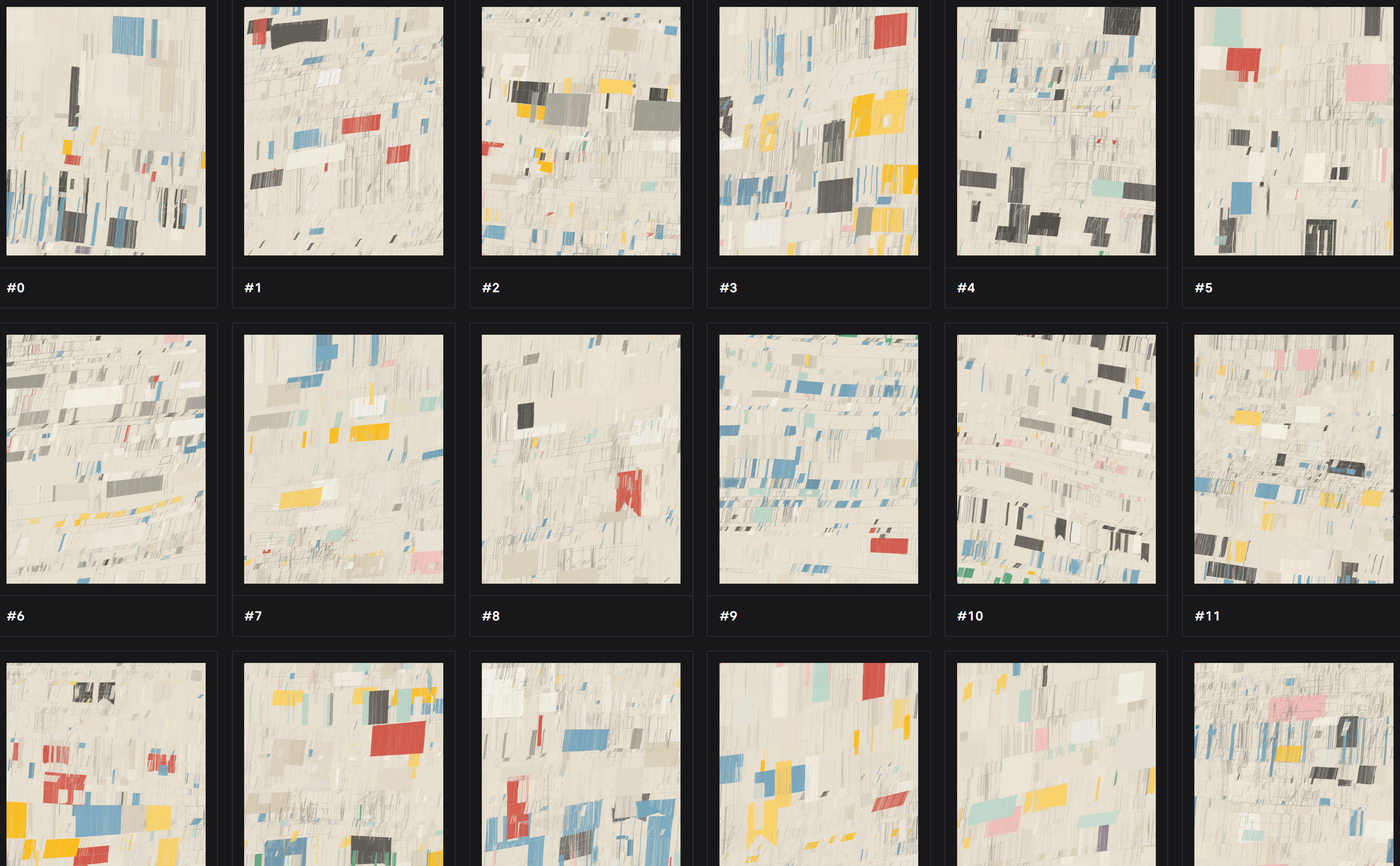 A random selection of Incomplete Controls, showing continuous feature behavior.