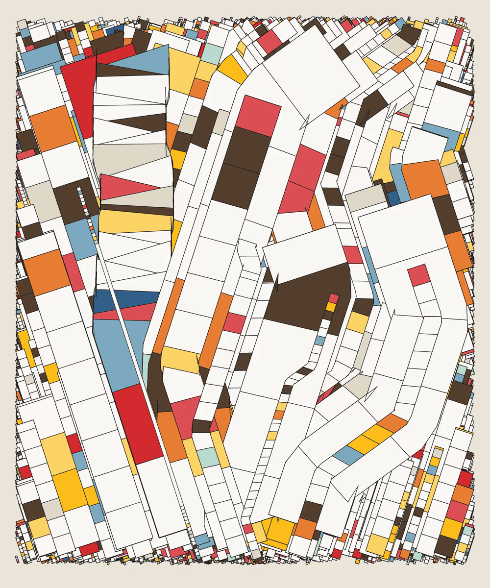 Fidenza #430, one of only three “Outlined” with “Sharp” angles