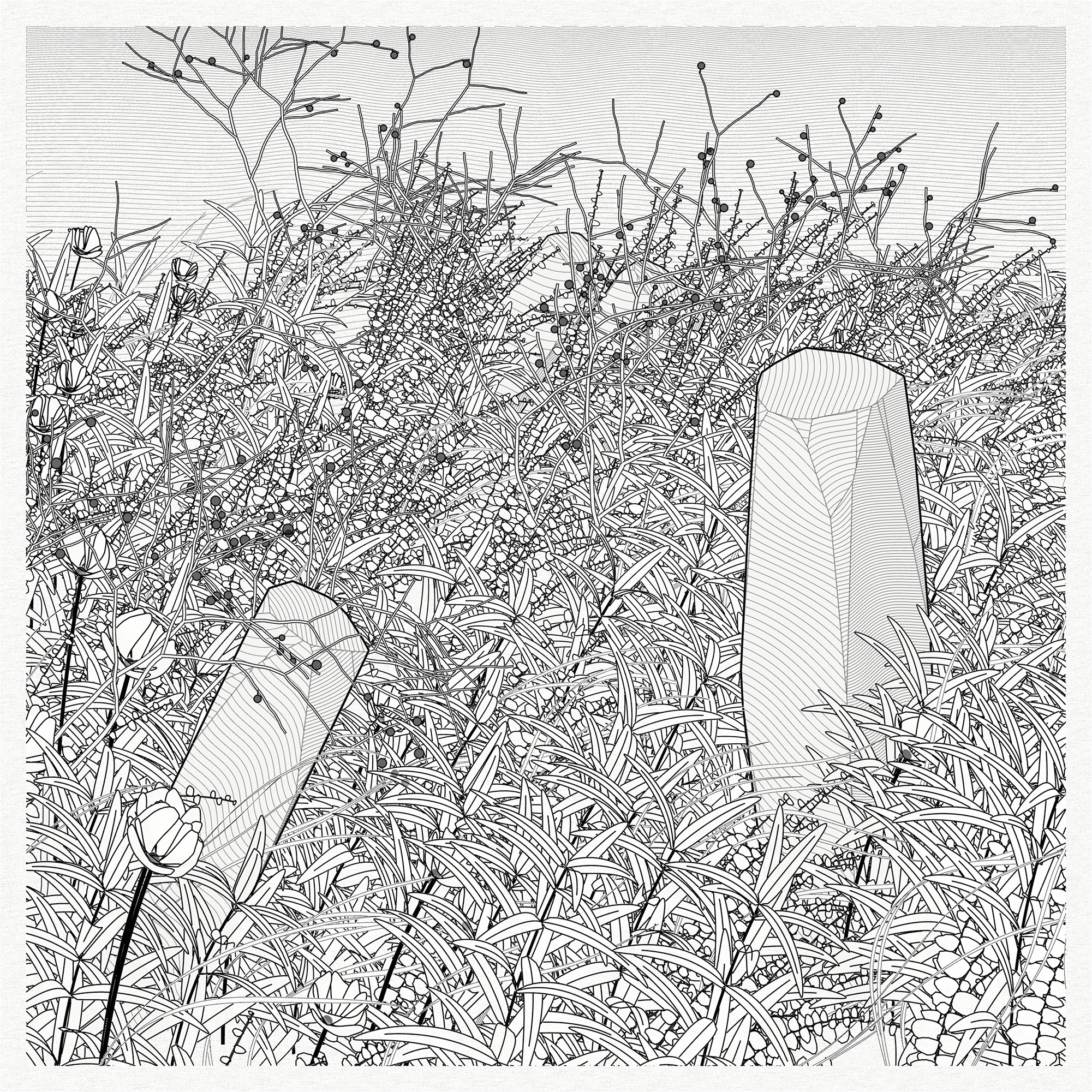 Zancan, Garden Monoliths #111, 2021.